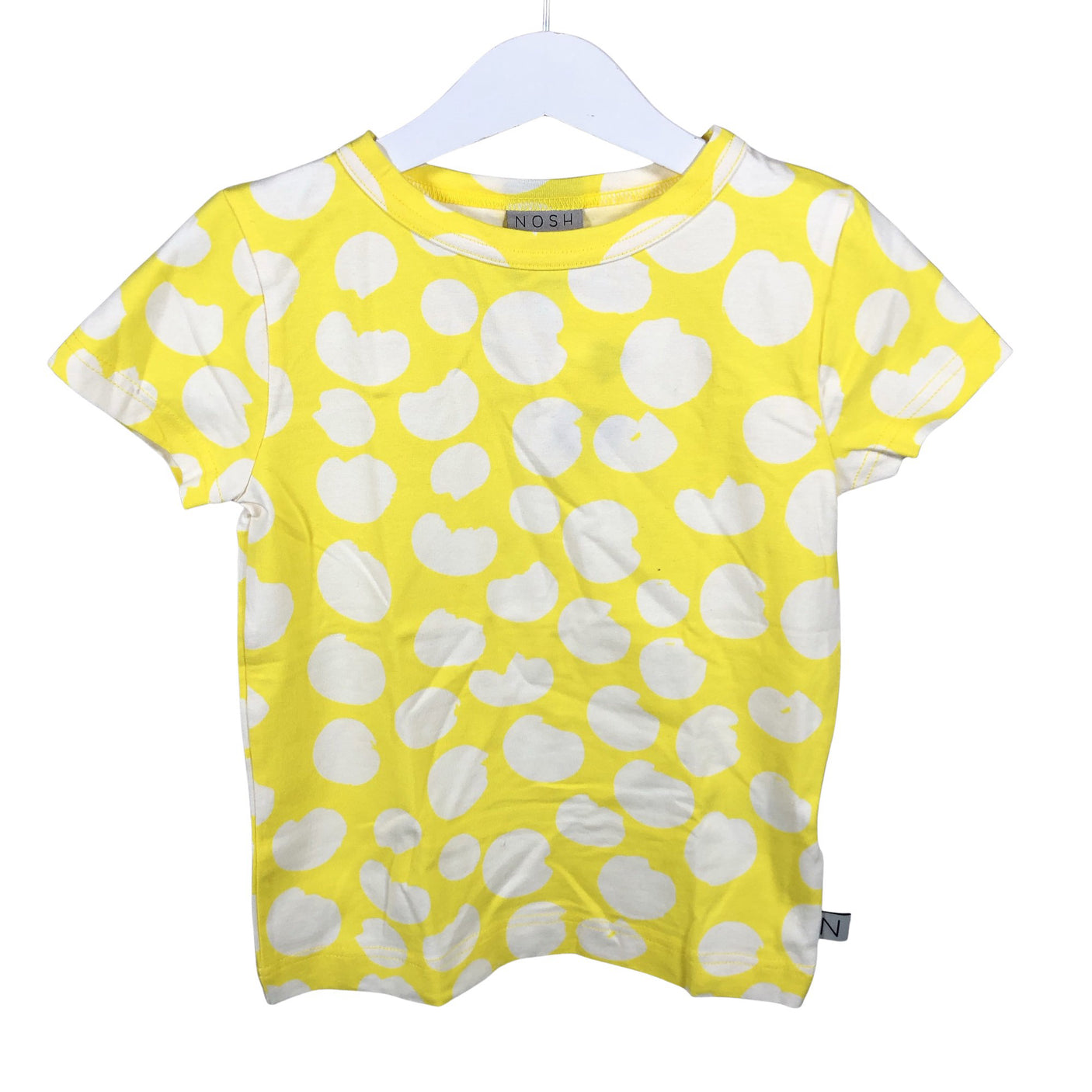 Unisex NOSH - T-särk, suurus 110 - 116 - Kollane (1)