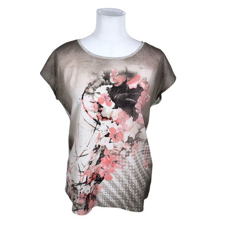 Unisex Taifun - Lühikeste käistega pluus, suurus 38 - Hall ()