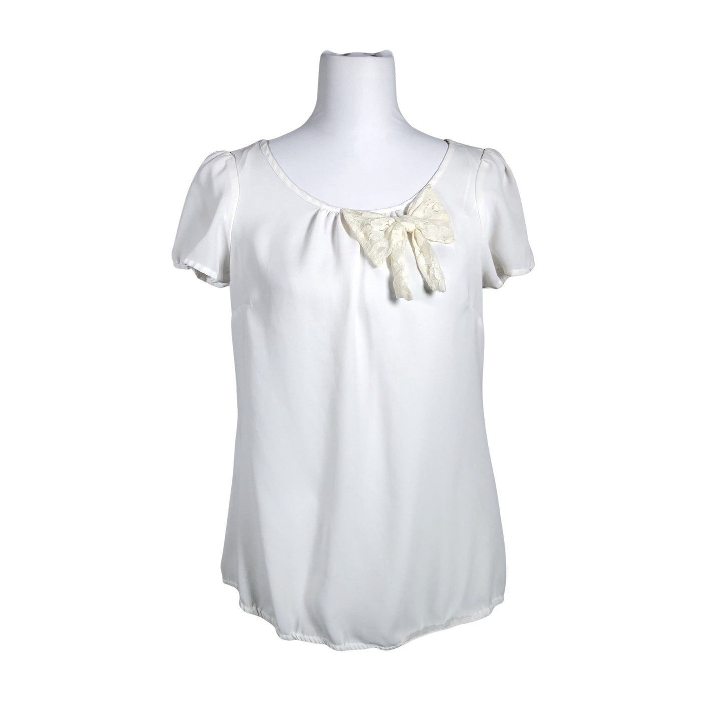 Unisex Mexx - Lühikeste käistega pluus, suurus 36 - Valge (1)