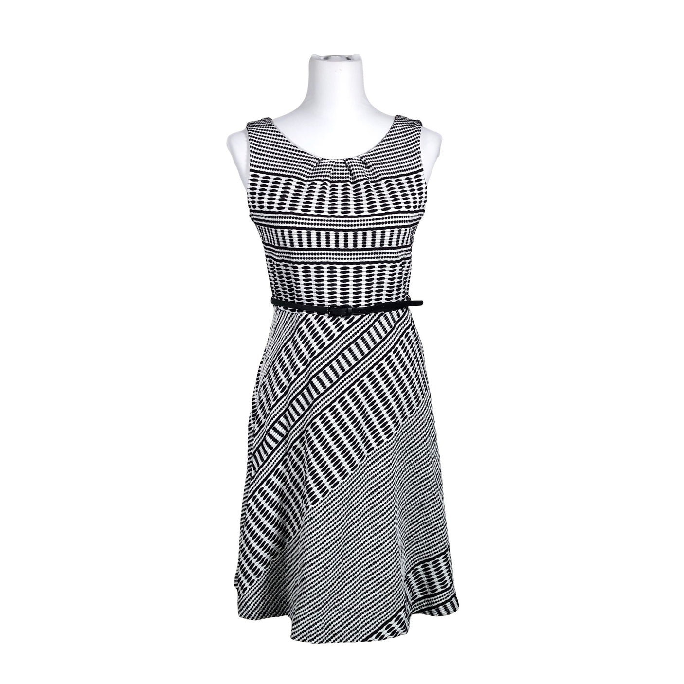 Unisex Comma - Trikotaažist kleit, suurus 38 - Valge (1)