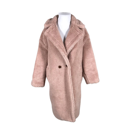 Unisex Quiz - Kunstkarusnahast mantel, suurus 44 - Heleroosa ()