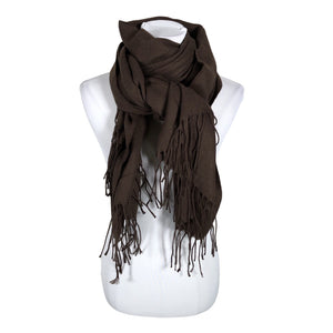 Unisex Solid - Õhuke sall, suurus Maxi - Pruun (1)