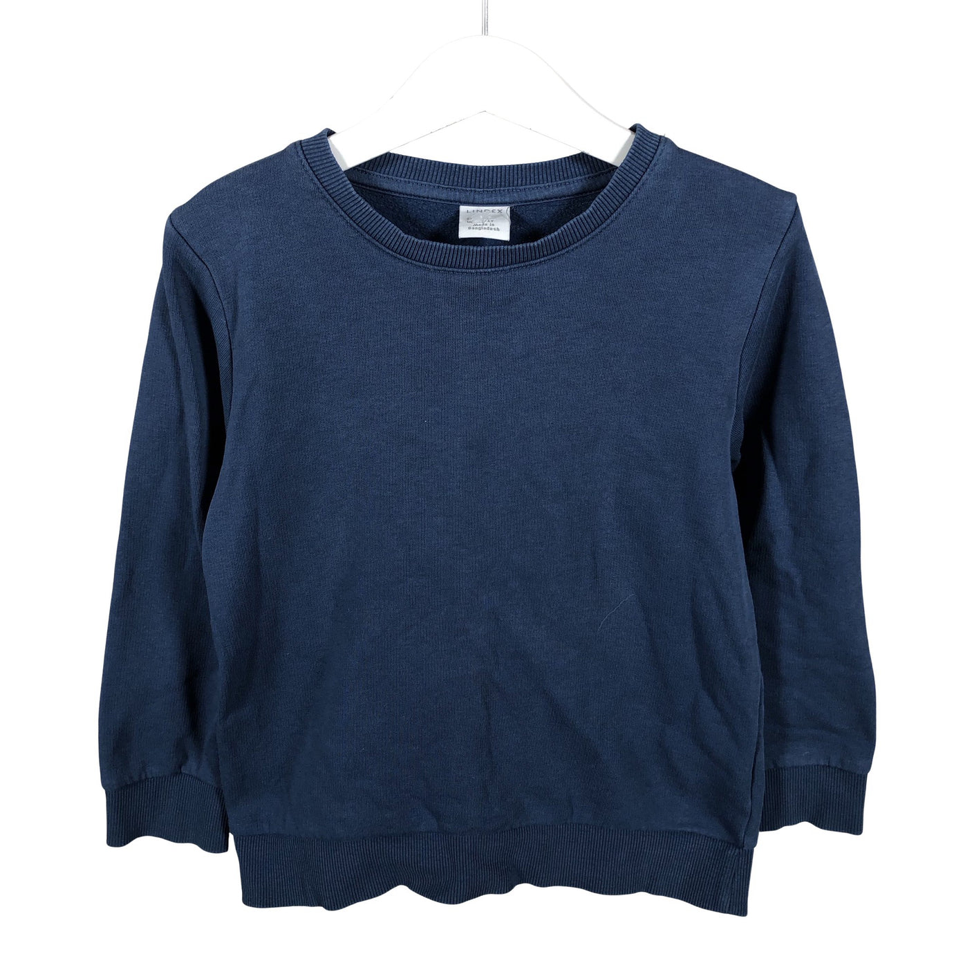 Unisex Lindex - Trikotaažist pluus, suurus 110 - 116 - Sinine (1)