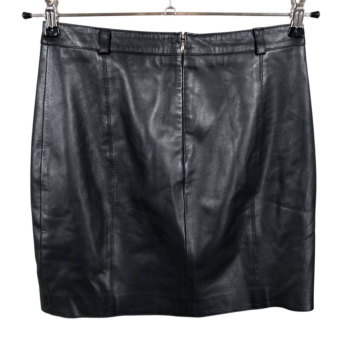 Unisex Massimo Dutti - Nahkseelik, suurus 34 - Must (2)