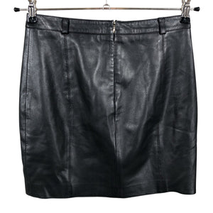 Unisex Massimo Dutti - Nahkseelik, suurus 34 - Must (2)