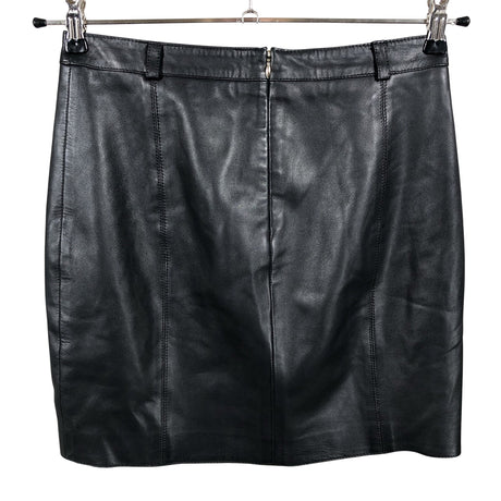 Unisex Massimo Dutti - Nahkseelik, suurus 34 - Must (2)