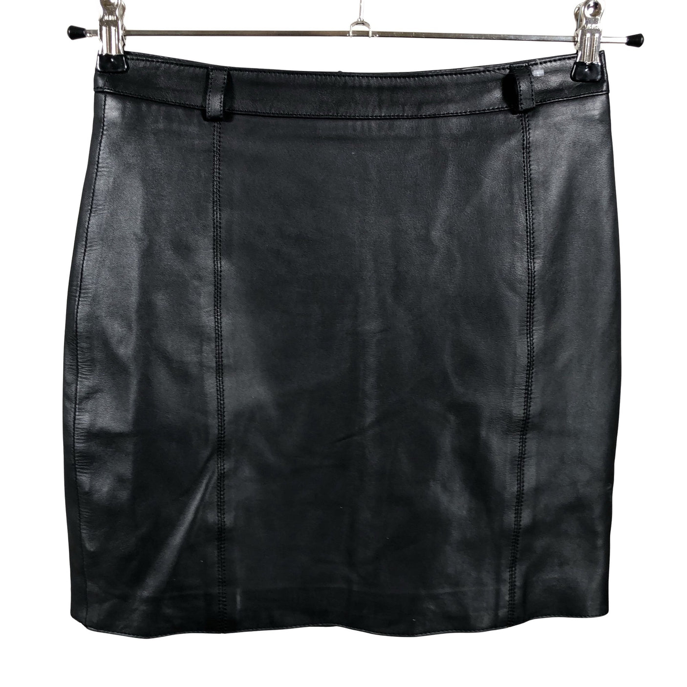 Unisex Massimo Dutti - Nahkseelik, suurus 34 - Must (1)