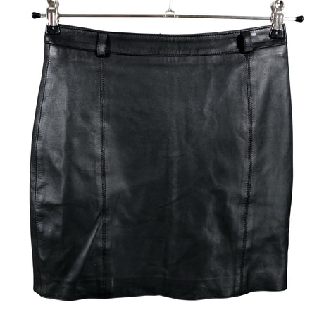 Unisex Massimo Dutti - Nahkseelik, suurus 34 - Must ()