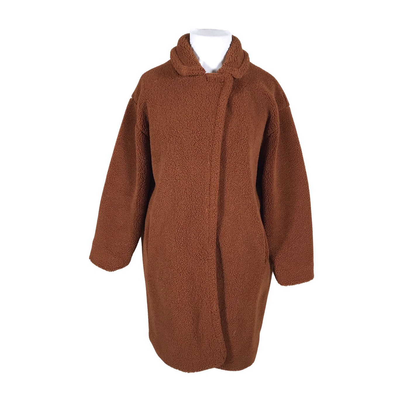 Unisex Soyaconcept - Kunstkarusnahast mantel, suurus 46 - Pruun (1)