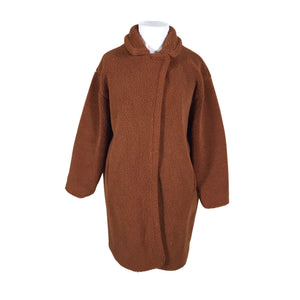 Unisex Soyaconcept - Kunstkarusnahast mantel, suurus 46 - Pruun (1)
