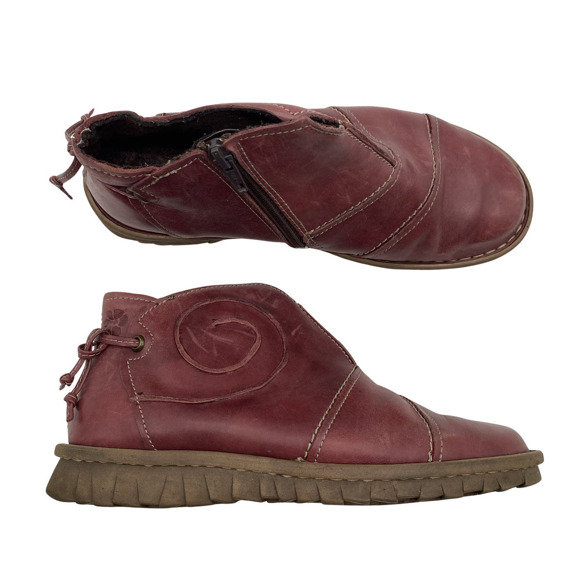 Unisex Josef Seibel - Poolsaapad, suurus 37 - Veinipunane (1)