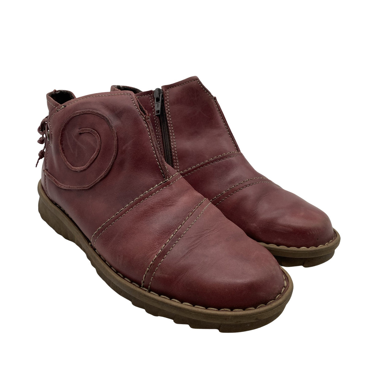 Unisex Josef Seibel - Poolsaapad, suurus 37 - Veinipunane (2)