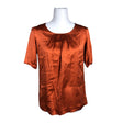 Unisex Andiata - Lühikeste käistega pluus, suurus 34 - Oranž ()