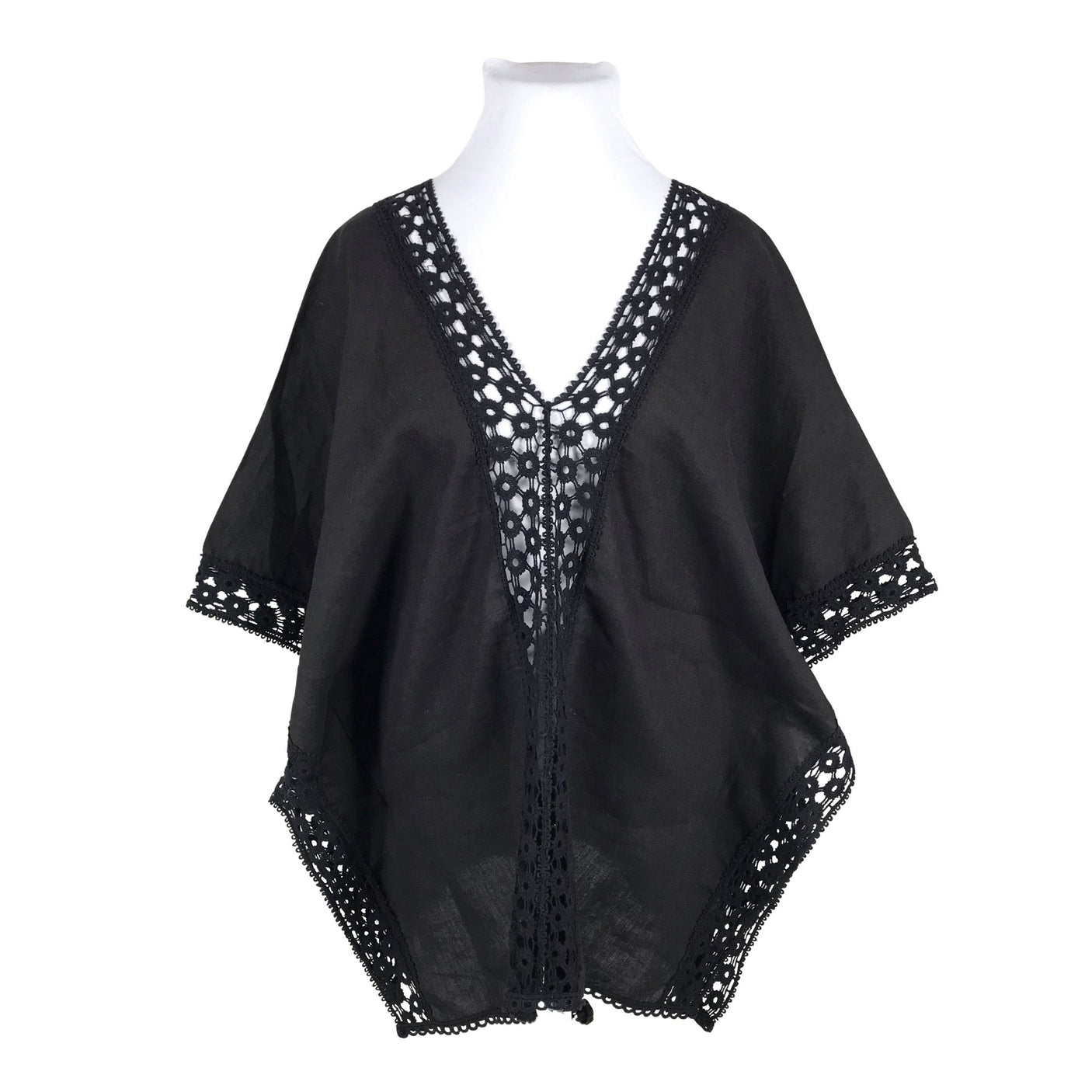Unisex Bohemiana - Mitteveniv tuunika, suurus 46 - Must (1)