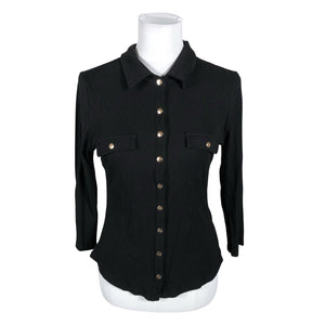 Unisex Guess - Trikotaažist pluus, suurus 38 - Must (1)