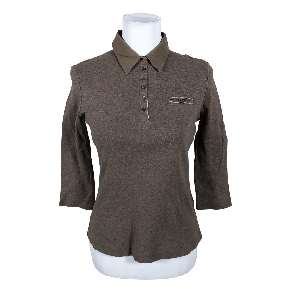 Unisex Gerry Weber - Trikotaažist pluus, suurus 36 - Pruun (1)