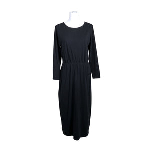 Unisex Puuvillatehdas - Trikotaažist kleit, suurus 40 - Must (1)