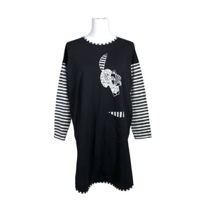 Unisex Nanso - Trikotaažist kleit, suurus 36 - Must (1)