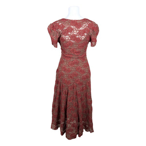 Unisex Andiata - Pidulik kleit, suurus 38 - Punane (2)