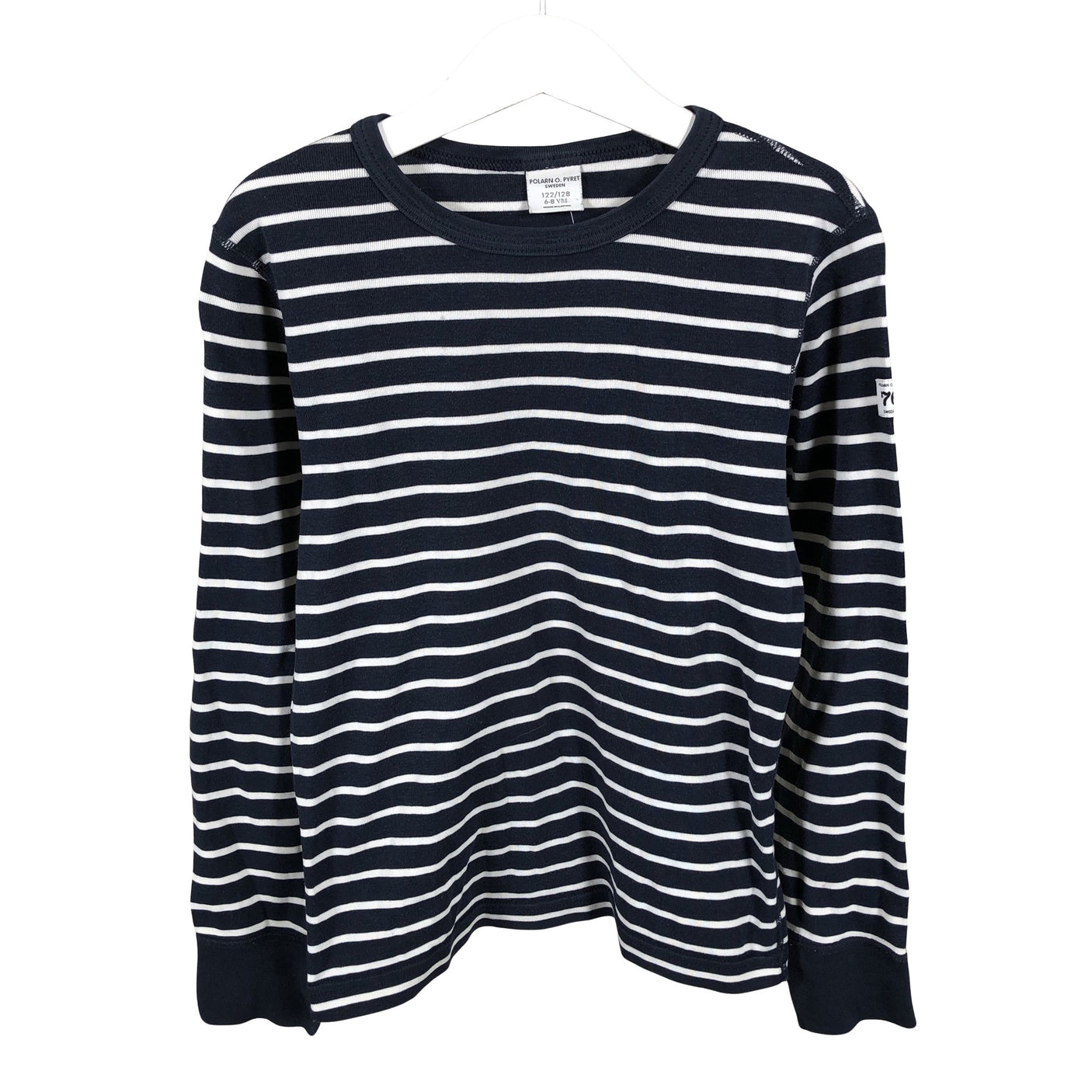 Unisex Polarn O. Pyret - Trikotaažist pluus, suurus 122 - 128 - Sinine (1)