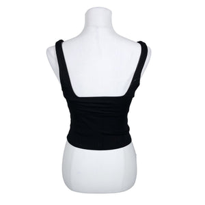 Unisex Abercrombie&Fitch - Trikotaažist topp, suurus 34 - Must (2)