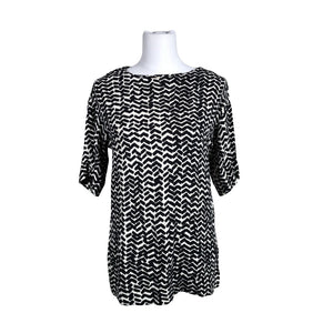 Unisex Marimekko - Lühikeste käistega pluus, suurus 34 - Must (1)