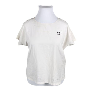 Unisex Under Armour - Spordisärk, lühikesed käised, suurus 46 - Looduslik valge (1)