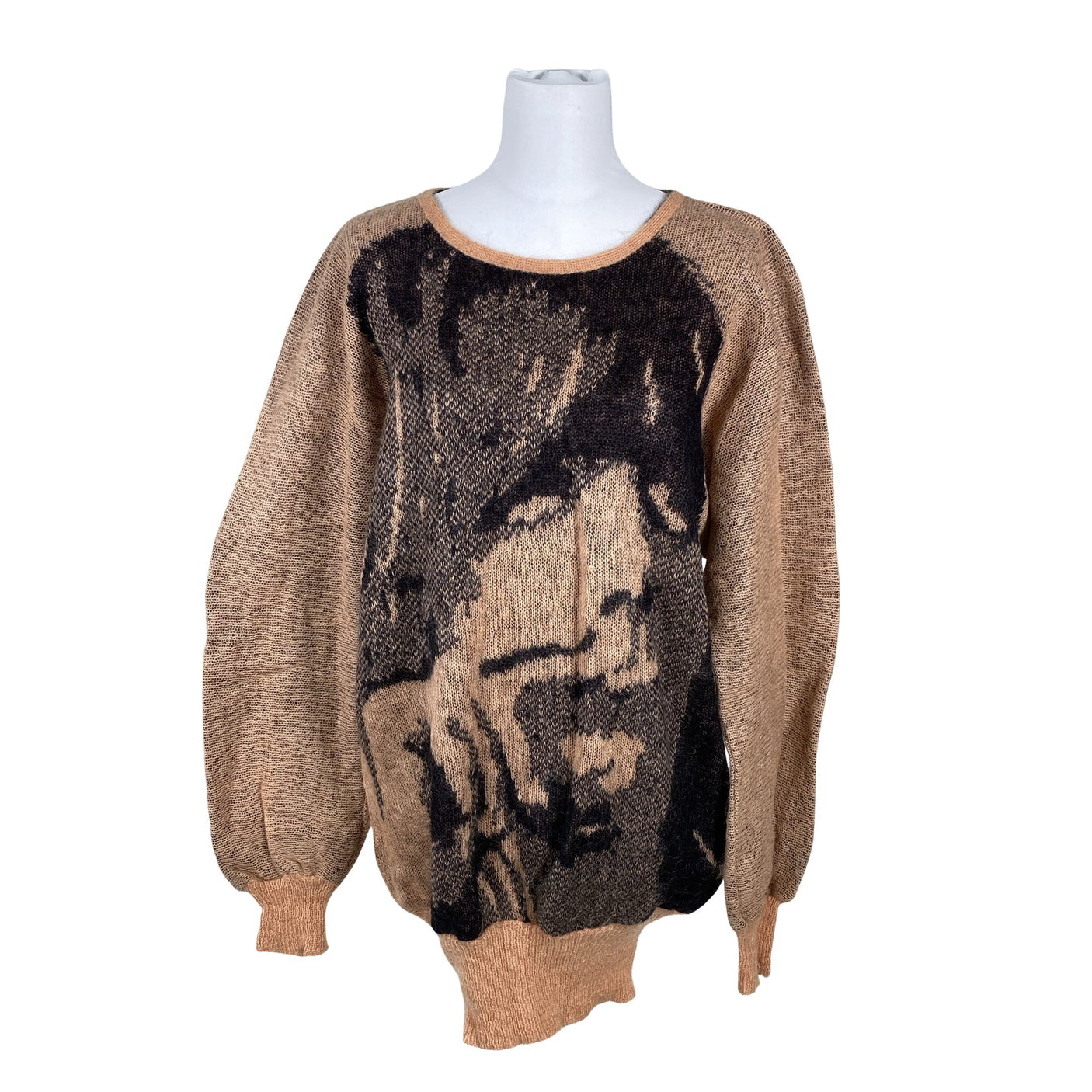 Unisex IVANAhelsinki - Kootud tuunika, suurus 36 - Pruun (1)