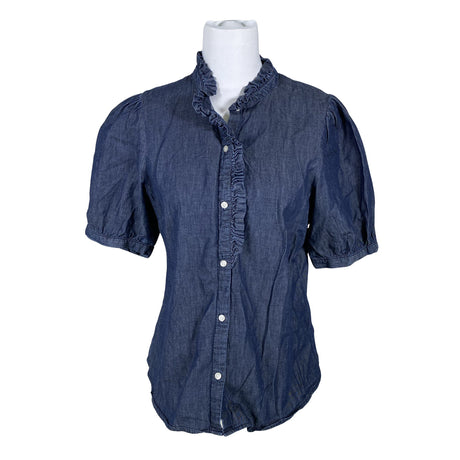 Unisex Holly & Whyte by Lindex - Lühikeste käistega pluus, suurus 40 - Sinine ()