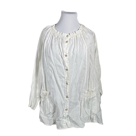 Unisex Bohéme - Mitteveniv tuunika, suurus 52 - Valge ()