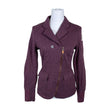 Unisex Torstai - Dressikangast jakk, suurus 40 - Veinipunane ()