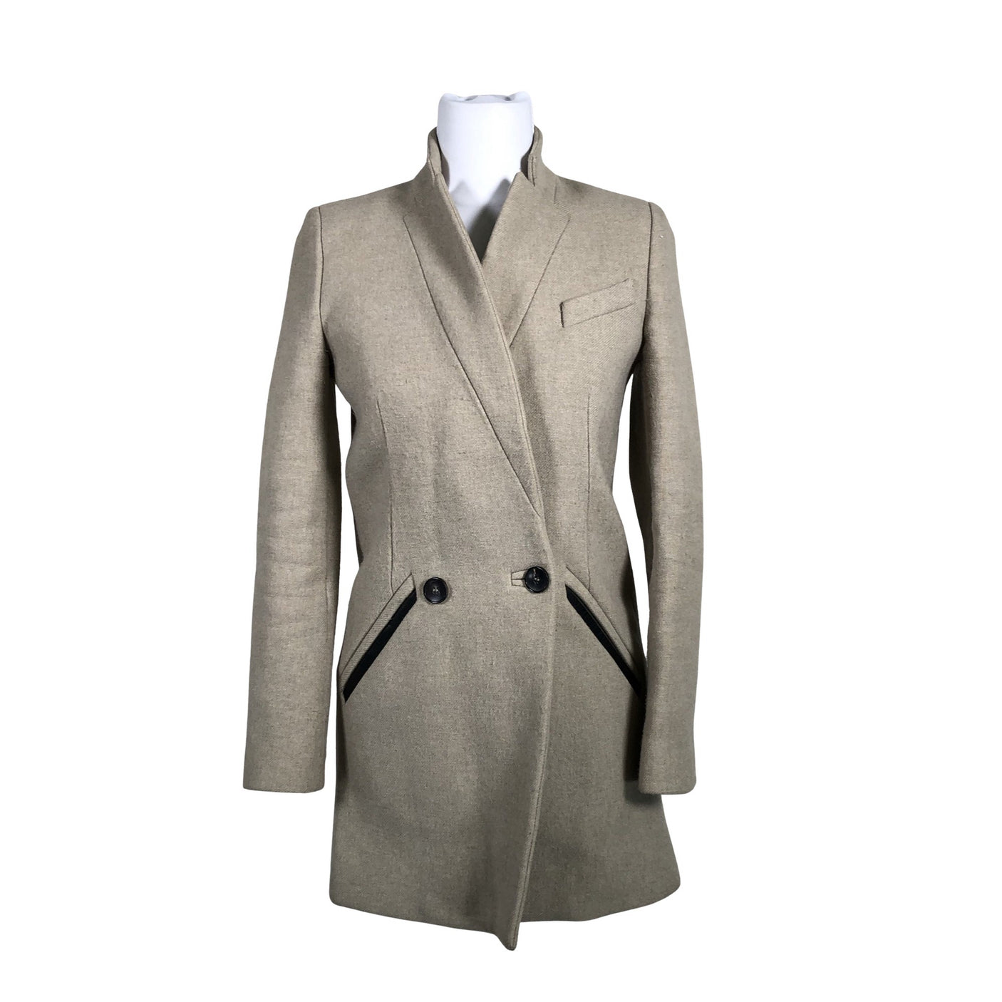 Unisex IRO - Villane mantel, suurus 34 - Beige (1)