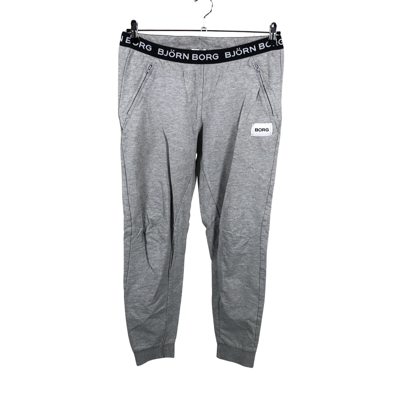 Unisex Björn Borg - Trikotaažist püksid, suurus 40 - Hall (1)