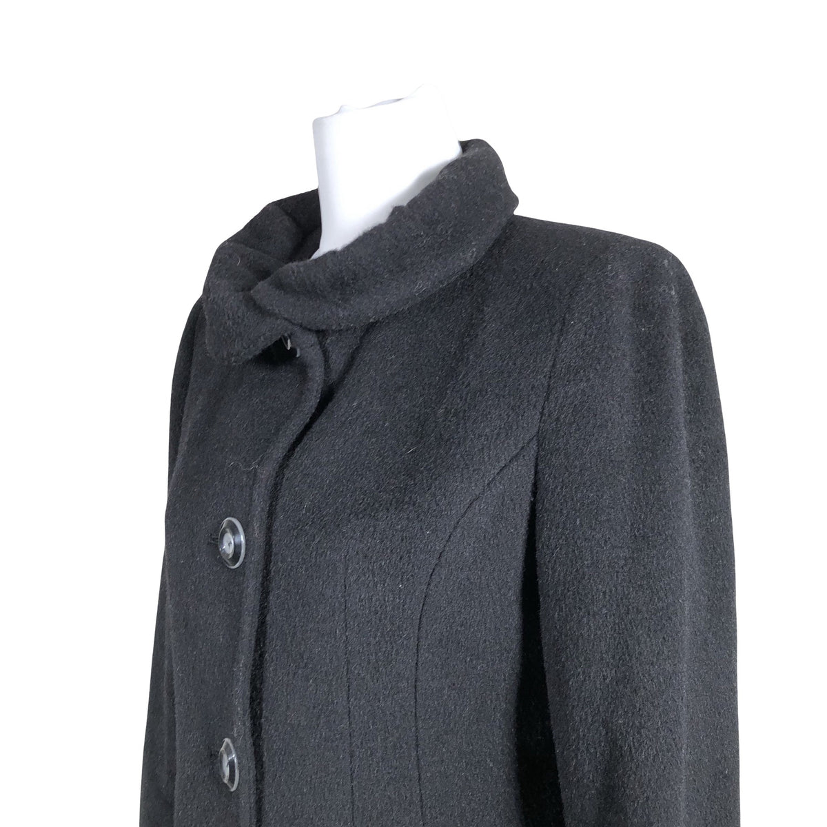 Unisex Manuela Conti - Villane mantel, suurus 36 - Must (2)