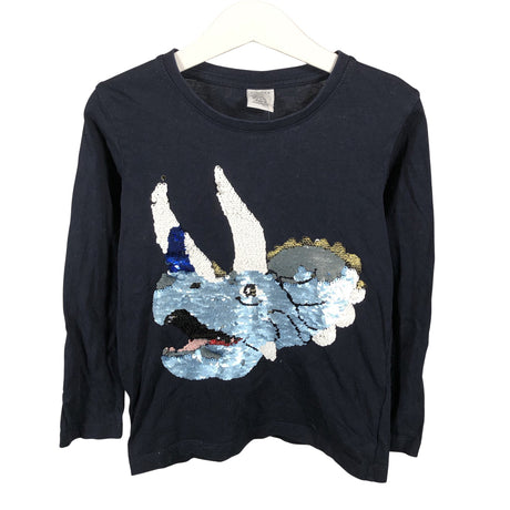 Unisex Lindex - Trikotaažist pluus, suurus 110 - 116 - Sinine ()