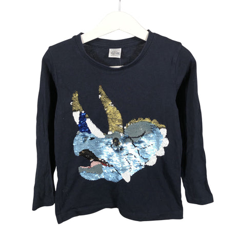 Unisex Lindex - Trikotaažist pluus, suurus 110 - 116 - Sinine ()