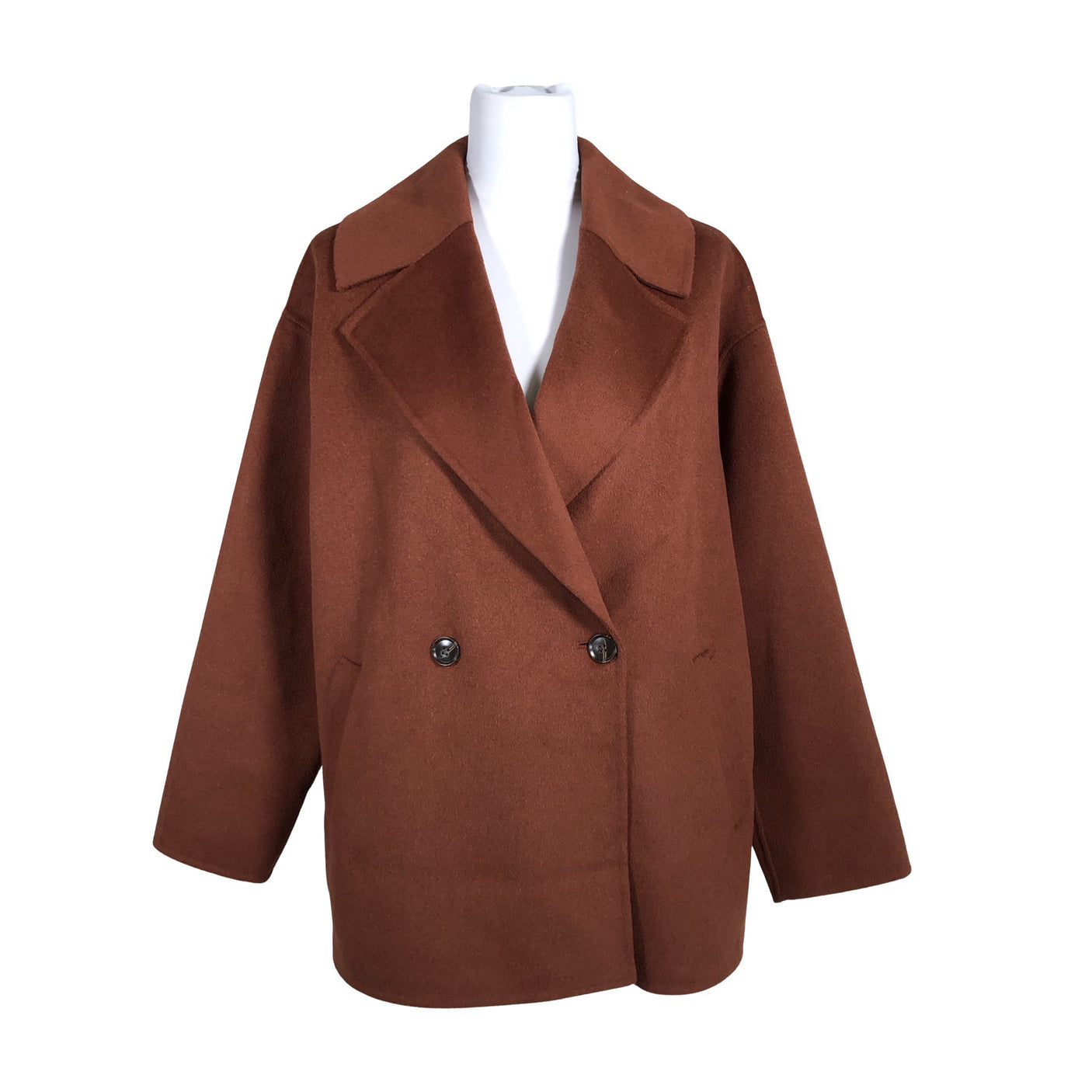 Unisex Nanso - Villane mantel, suurus 40 - Pruun (1)