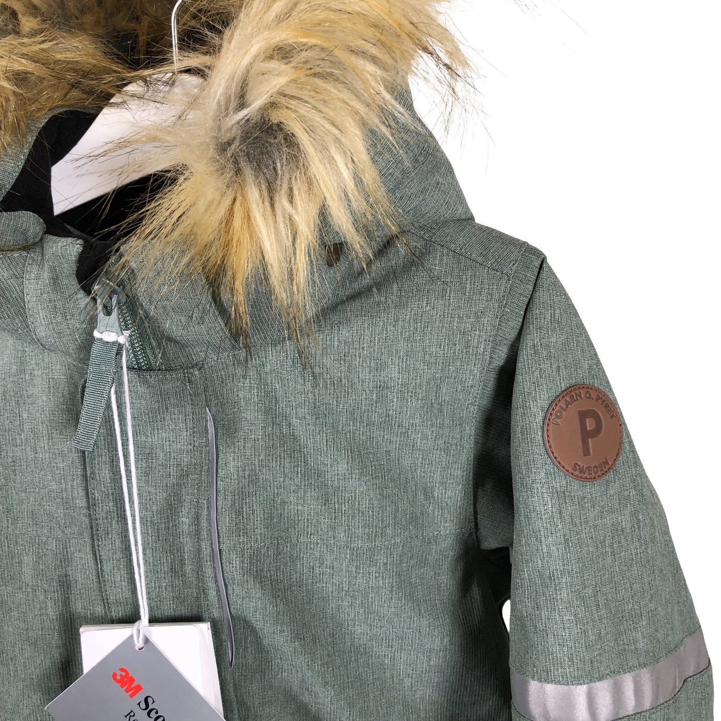 Unisex Polarn O. Pyret - Talvekombinesoon, suurus 98 - 104 - Roheline (3)