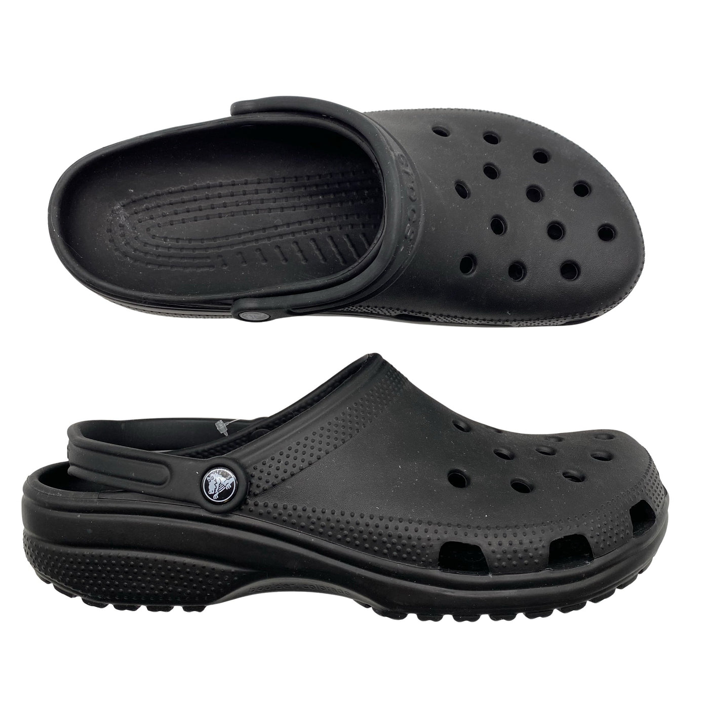 Unisex Crocs - Lahtise kannaga jalanõud, suurus M - Must (1)