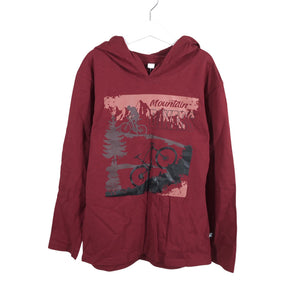 Unisex Keiki - Trikotaažist pluus, suurus 140 - 146 - Veinipunane (1)
