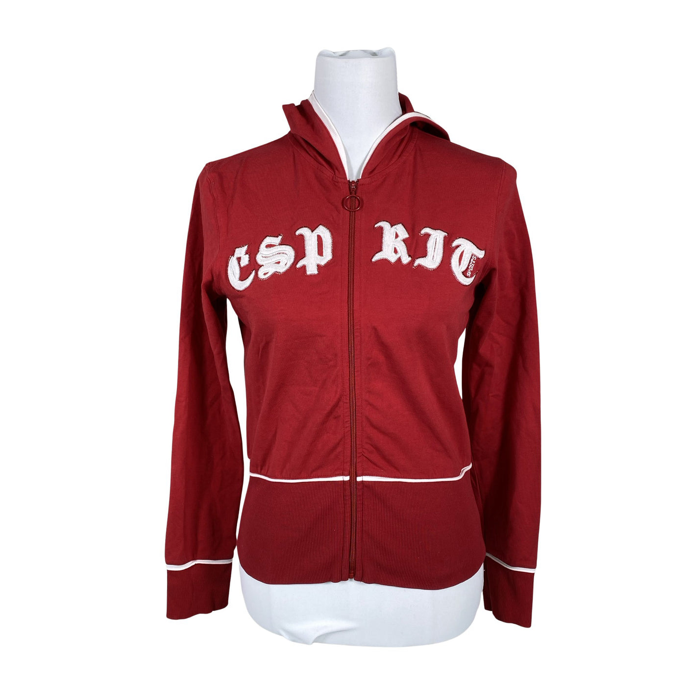 Unisex Esprit - Trikotaažist pluus, suurus 36 - Punane (1)