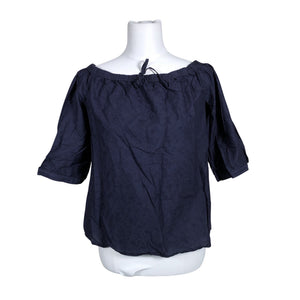 Unisex s.Oliver - Lühikeste käistega pluus, suurus 36 - Sinine (1)