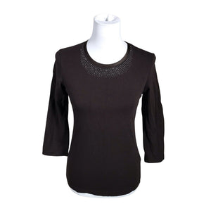 Unisex Betty Barclay - Trikotaažist pluus, suurus 34 - Pruun (1)