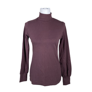 Unisex NOSH - Trikotaažist pluus, suurus 36 - Veinipunane (1)