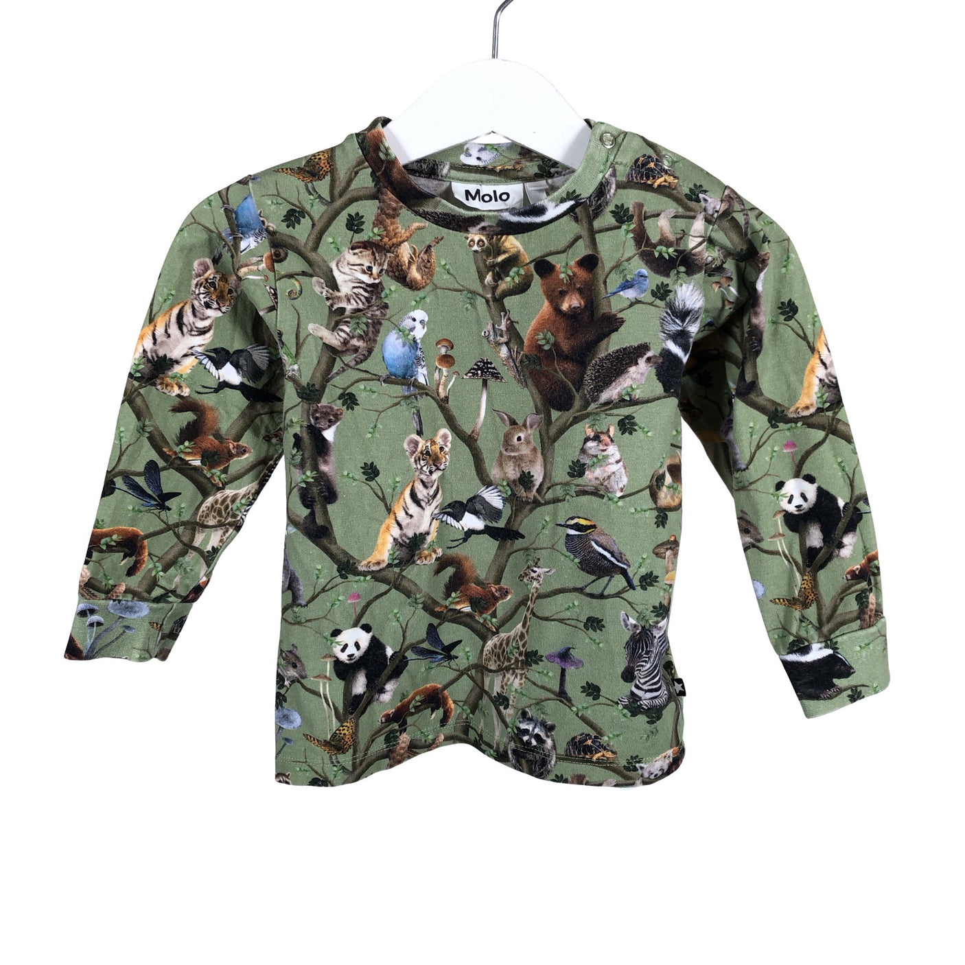 Unisex Molo Kids - Trikotaažist pluus, suurus 80 - 86 - Roheline (1)