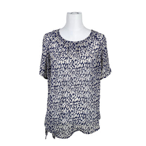 Unisex Voglia - Lühikeste käistega pluus, suurus 40 - Sinine (1)