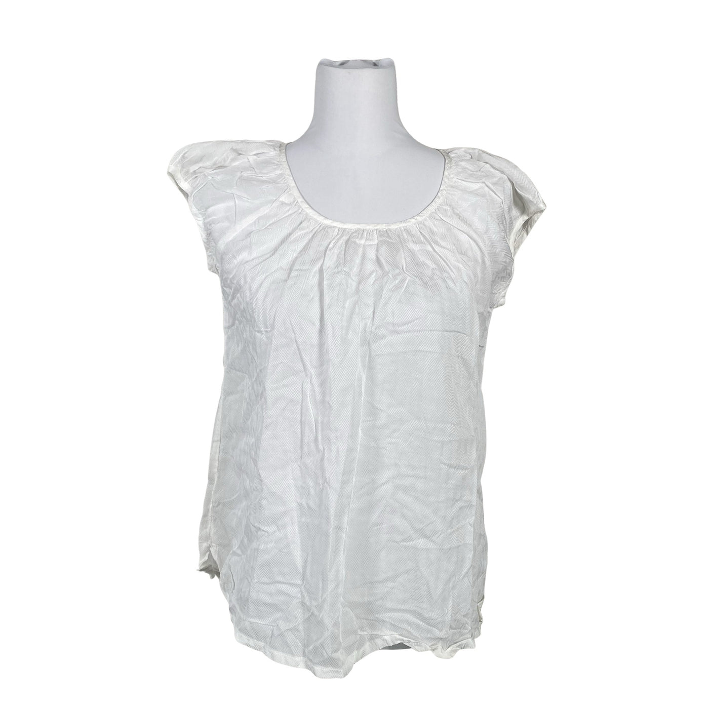 Unisex Lindex - Lühikeste käistega pluus, suurus 36 - Valge (1)