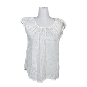 Unisex Lindex - Lühikeste käistega pluus, suurus 36 - Valge (1)