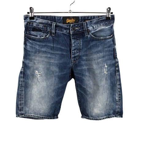 Unisex Superdry - Teksast lühikesed püksid, suurus W31 - Sinine ()