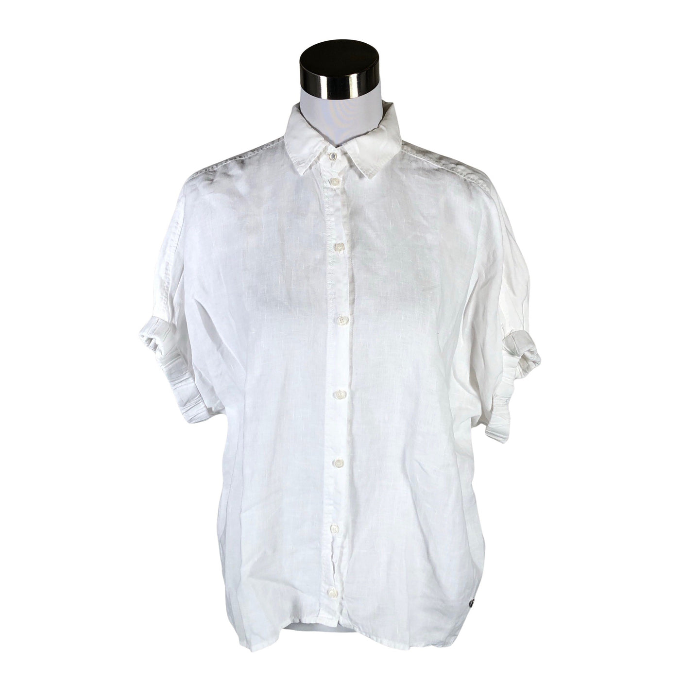 Unisex Mos Mosh - Lühikeste käistega pluus, suurus 36 - Valge (1)